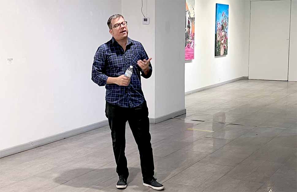 Miguel Lorenzo Romero hablando en la presentación